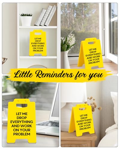 Funny Office Desk Sign - LET Edition - Gag Gift for Coworkers & Bosses