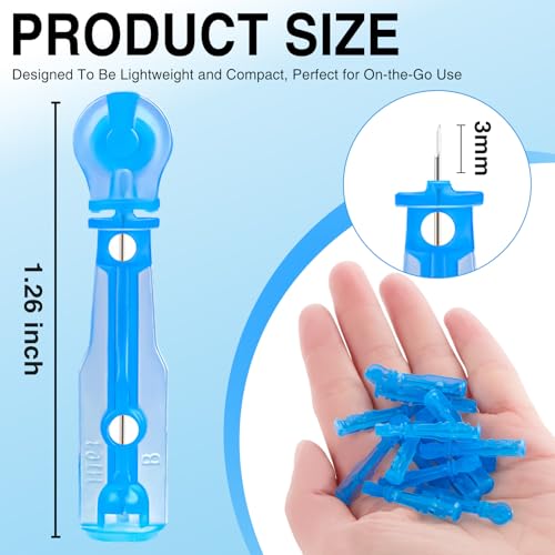 Xiuouix 60PCS Pimple Popper Kit with 72 Acne Patches, Blue