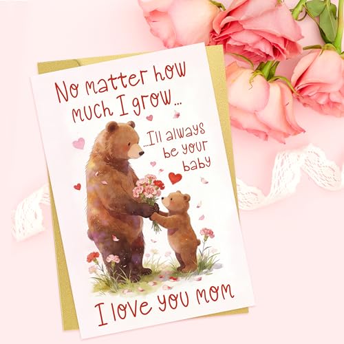 Cute Bear Mother's Day Card - I'll Always Be Your Baby