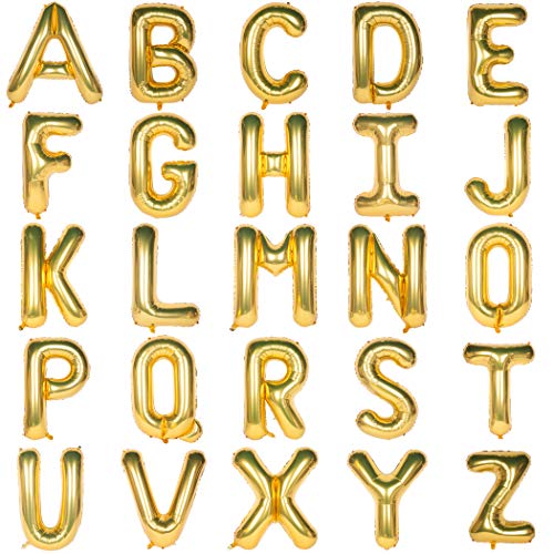 40 Inch Giant Gold Letter B Foil Balloon Birthday Party Decoration