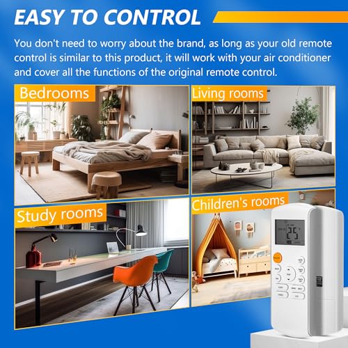 Midea Air Conditioner Remote Control | Smart Replacement with Backlight