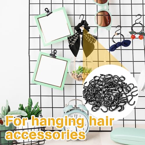 Zelphvt 60-Piece 1-Inch Small Metal S Hooks for Hanging and Organizing