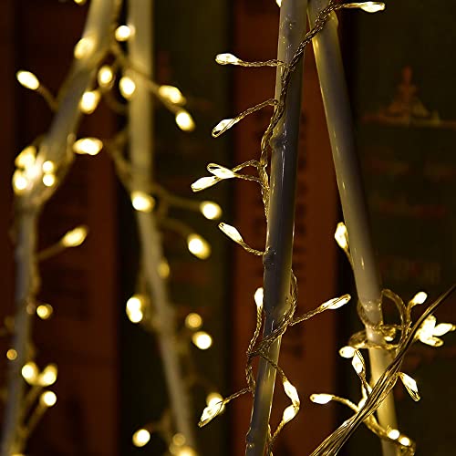 20ft 200 LED Fairy Lights Firecracker Copper String Christmas Decor