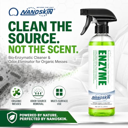 Nanoskin Enzyme Cleaner for Odor Removal, 16 Fl Oz - Multi-Surface Formula