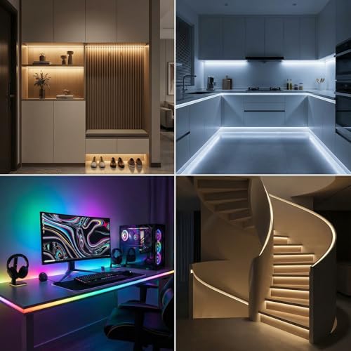 20 Pack COB LED Strip Connectors - 10mm 2 Pin Transparent Connectors