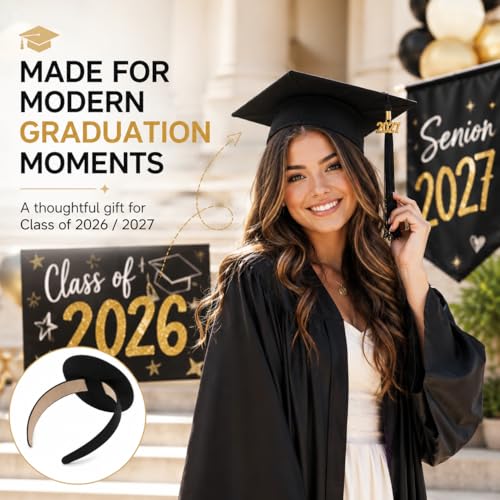 Forenee Graduation Cap Headband Insert Anti-Fall Secure Fit Holder