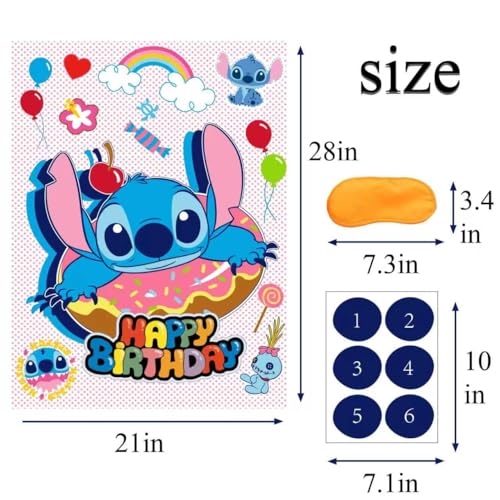Pin The Nose Party Game Set for Kids - Fun Birthday Activity