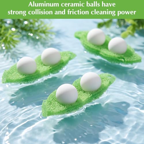12PCS Reusable Bean-Shaped Bottle Cleaning Sponge Set