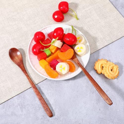 2 Pack 7.6-Inch Wooden Spoons for Honey & Coffee - Padauk