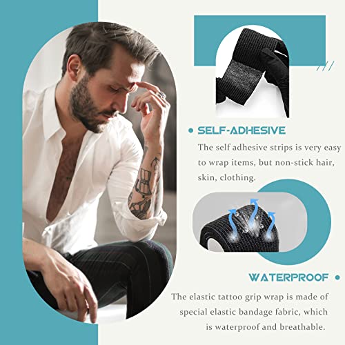 WZPB Tattoo Pen Machine Covers & Self-Adhesive Grip Tapes Kit