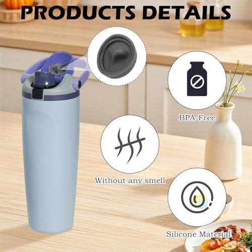 4Pcs Replacement Stopper Compatible with Owala FreeSip Sway Tumbler 30oz 40oz Water Bottles, Silicone Seal & Ring Set, Leak-Proof Stopper Insert and Cap Seal Replacement Accessories