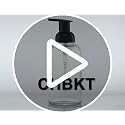2 Pack Clear Glass Foaming Soap Dispenser - 13oz Durable Design