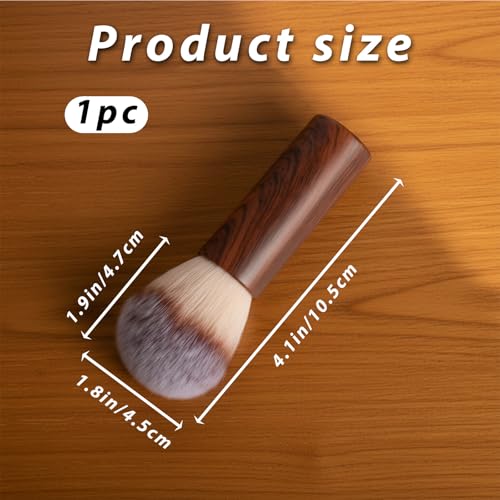 Hadnves Nail Art Dust Brush and Powder Remover with Wooden Handle