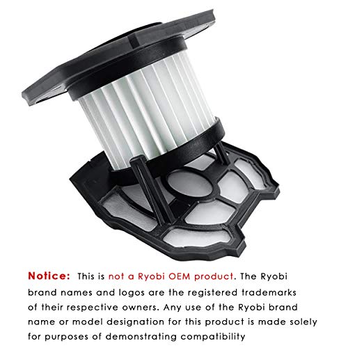 Replacement Vacuum Filter & Pre-Screen for Ryobi P718 18V Stick Vacuum