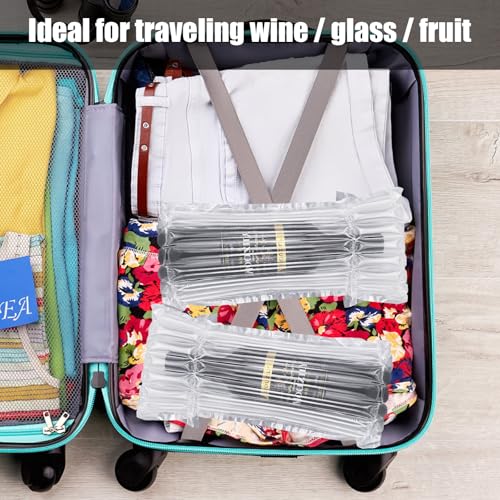 JOBVERT 20 Pack Inflatable Wine Bottle Protector Bags for Travel with Pump
