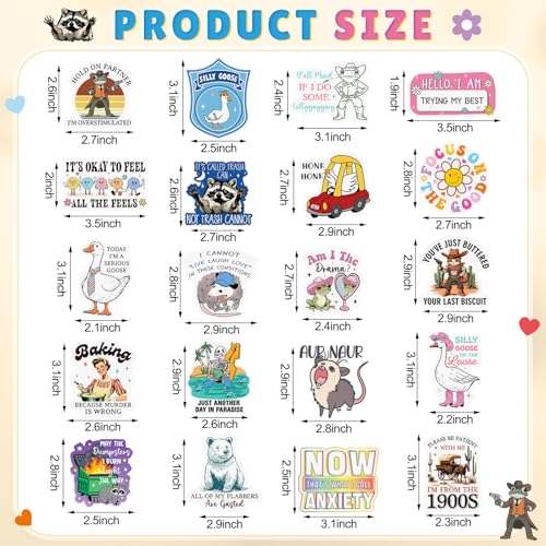 Ceenna 20 Pcs Reusable Funny Fridge Magnets - Fresh Style Set