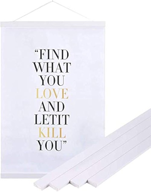 Benjia Magnetic Light Wood Poster Frame - 30x20, 30x30, 30x40 Sizes | Perfect for Photos & Artwork, White