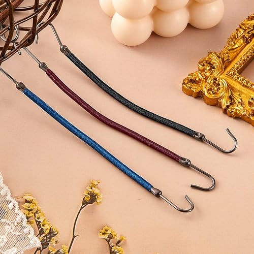 Hotop 15-Piece Elastic Ponytail Holder Hooks for Thick and Curly Hair