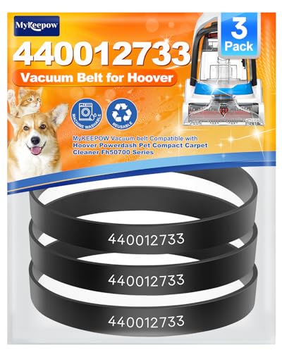 3 Pack Vacuum Belts for Hoover PowerDash Pet Carpet Cleaner