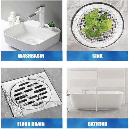 35 Pack Disposable Hair Catcher Stickers for Shower Drains