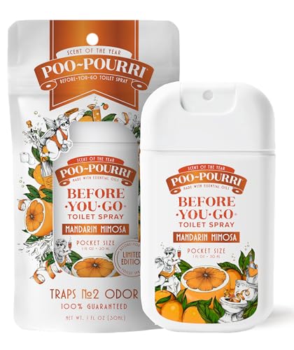 Poo-Pourri Before-You-Go Toilet Spray, Mandarin Mimosa, 1 Fl Oz Travel Size