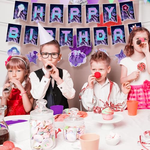 Music Hunter Birthday Banner Set - 2 Happy Birthday Banners & Garland