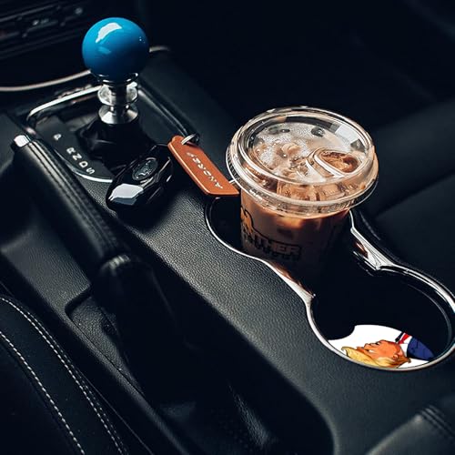 Absorbent Ceramic Car Coasters Set of 2 - 2.56" Funny Gift