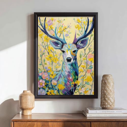 Milila 5D Full Drill Diamond Painting Kit - Deer 11.8x15.7 Inch