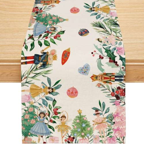 Christmas Table Runner 13x90 Inch Holiday Decor for Festive Dining - Merry Christmas Theme
