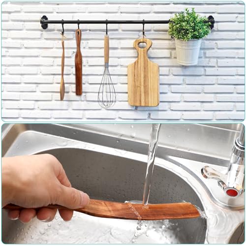 11 Inch Wooden Spurtle for Sourdough Mixing & Stirring