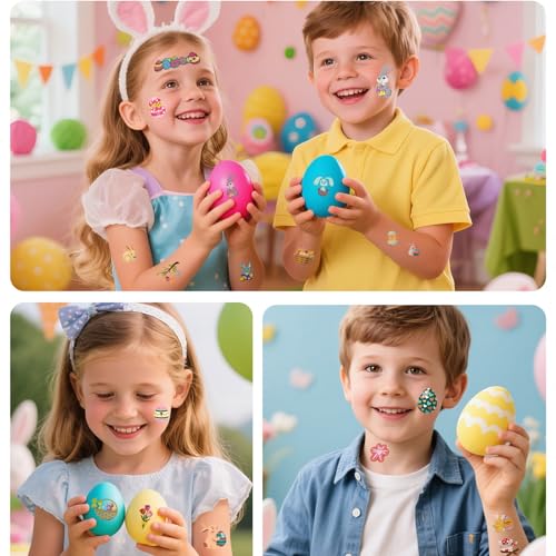 Easter Temporary Tattoos - 150+ Waterproof Designs for Party Favors