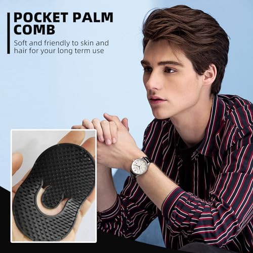 Soft 'N Style Pocket Palm Shampoo Brush 4-Pack Hair Scalp Massager