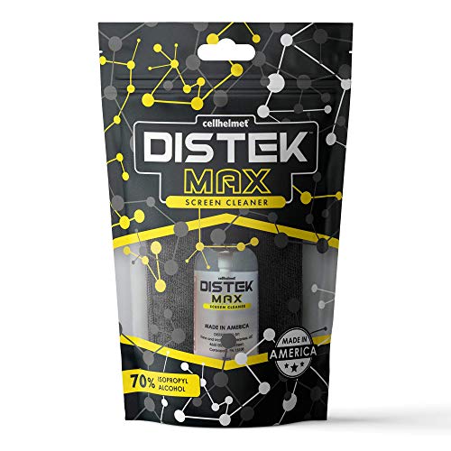 cellhelmet DISTEK Max Screen Cleaner - 70% Alcohol, 1 Fl Oz Travel Size