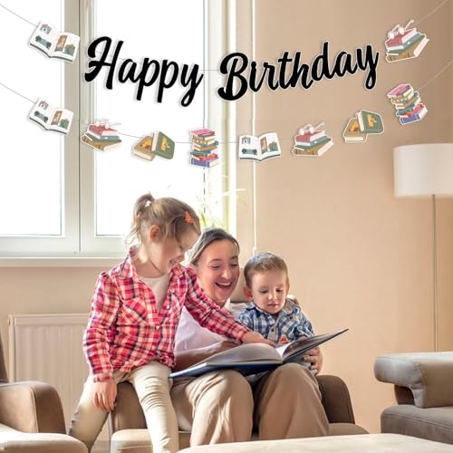 Storybook Birthday Decorations Set - Happy Birthday Banner & Garland