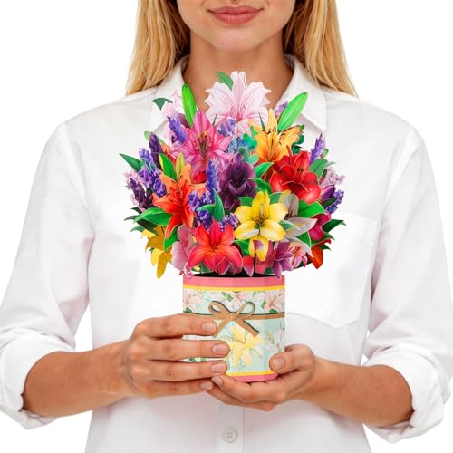 Pop Up Bouquet Card - 3D Flower Card with Envelope for All Occasions