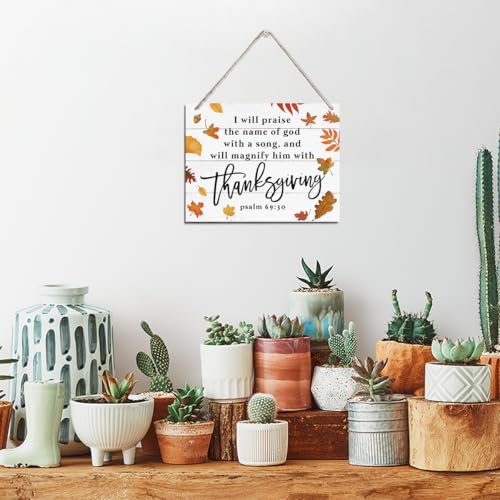 Rustic Scripture Wood Wall Sign Bible Verse Hanging Home Decor Plaque