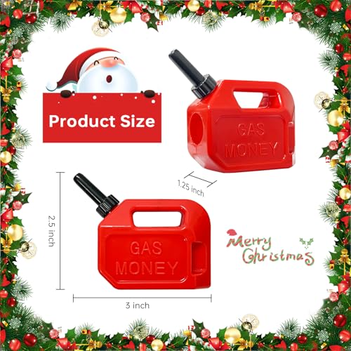 3PCS Gas Can Christmas Ornament, Funny Cash Money Holder Gift for Adults