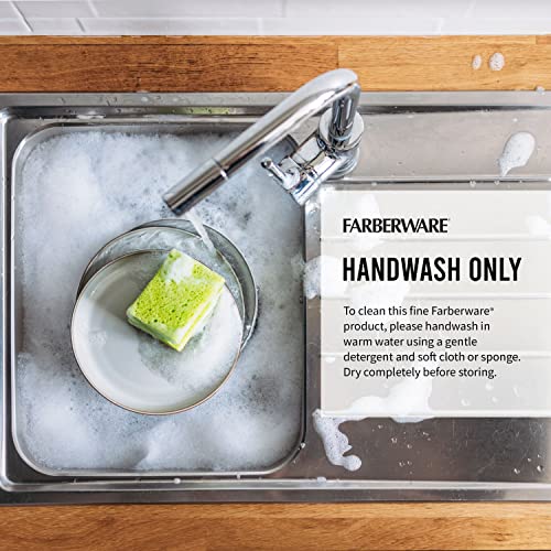 Farberware 8-Inch Chef Knife with Self-Sharpening Cover - Black/Gray