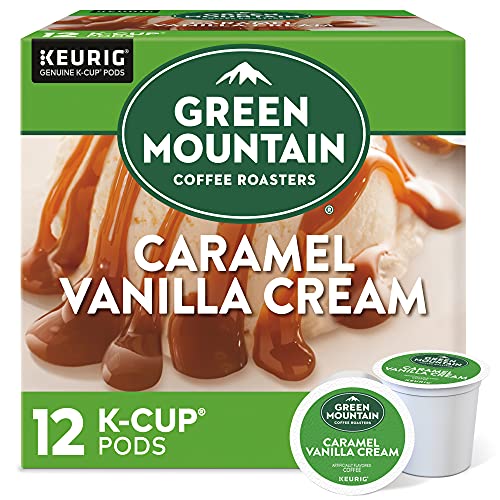 Green Mountain Coffee Roasters Caramel Vanilla Cream Keurig K-Cup Pods - Light Roast, 12 Count