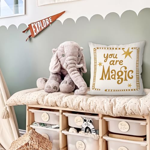Inspirational Kids Pillowcase 18x18 Inch for Playroom Decor