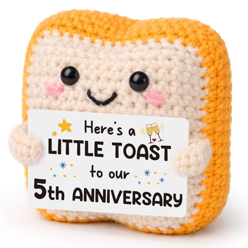 5th Anniversary Gift for Husband or Wife - Funny Little Toast Keepsake