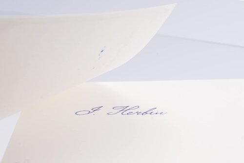 Herbin 10 White Blotter Sheets - 4 3/4 x 6 1/3