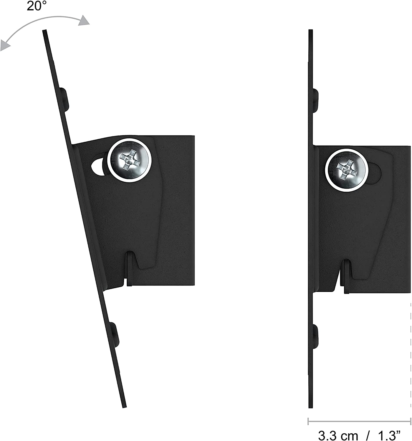 Tilting TV Wall Mount Monitor Wall Mount Camper 14-24 Inch LED LCD Small Monitor Bracket with Screw