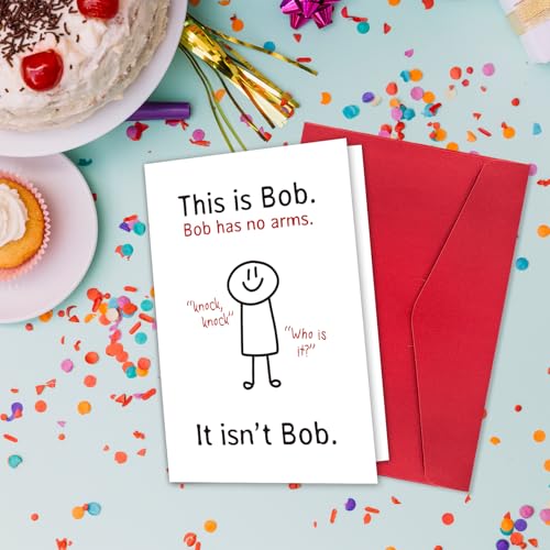 Hilarious Bob Joke Birthday Card for Men and Women