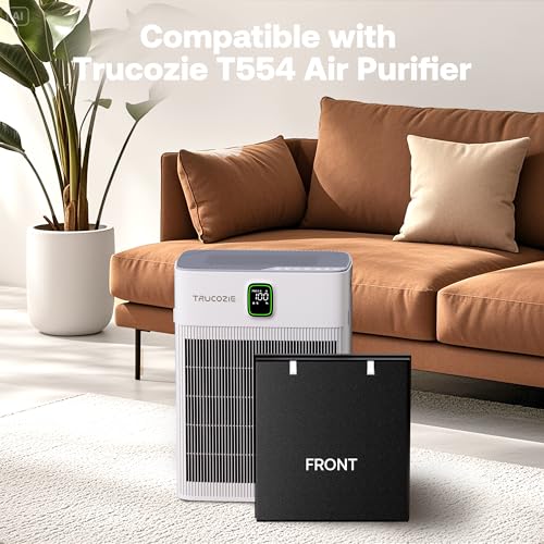 6 Pack Washable Pre-Filters for Trucozie T554 Air Purifier