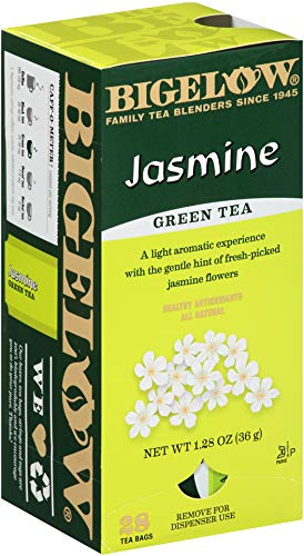 Bigelow Jasmine Green Tea Bags - 28 Count (Pack of 6) - Premium Antioxidant