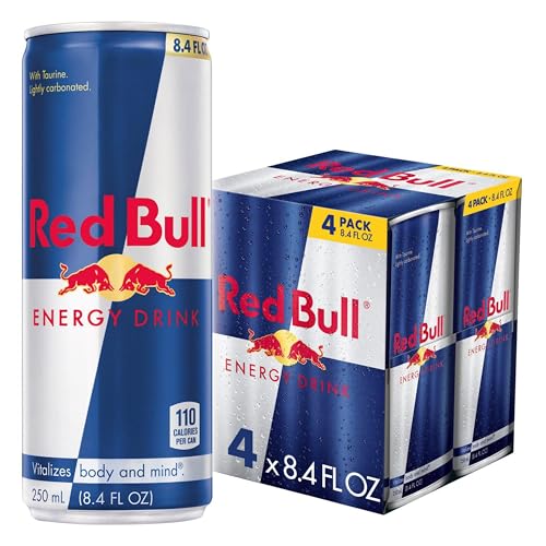 Red Bull Energy Drink 8.4 Oz - 4-Count Pack for Boosted Energy