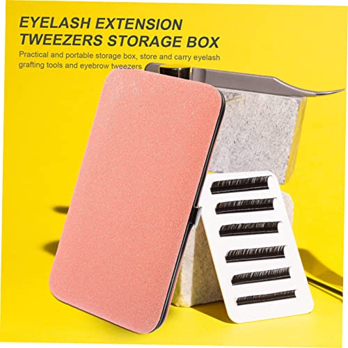 Eyelash Extension Tweezers Storage Case - Portable Makeup Organizer