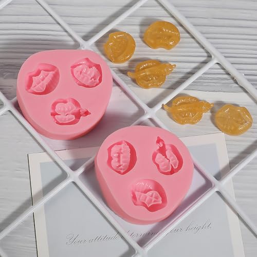 2 Pcs Lip Print Silicone Candy Molds for Chocolate, Fondant, and Resin Crafts