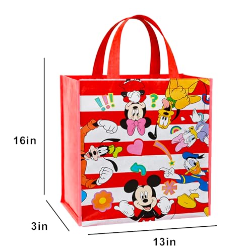 Disney Mickey Mouse & Friends Reusable Grocery Tote Bags - 2 Pack Set